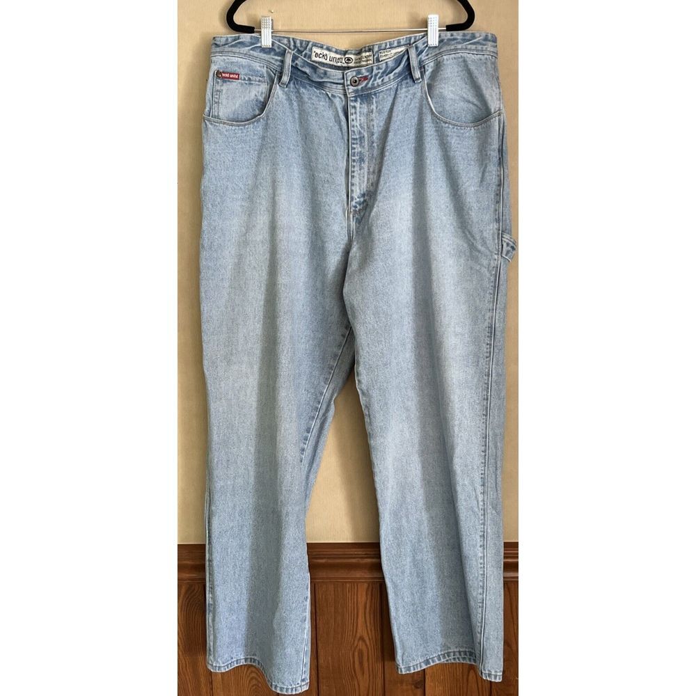 Vintage Ecko Unlimited Foundry Fit Carpenter Jeans Blue 40x32 Baggy‎ Y2K Rare